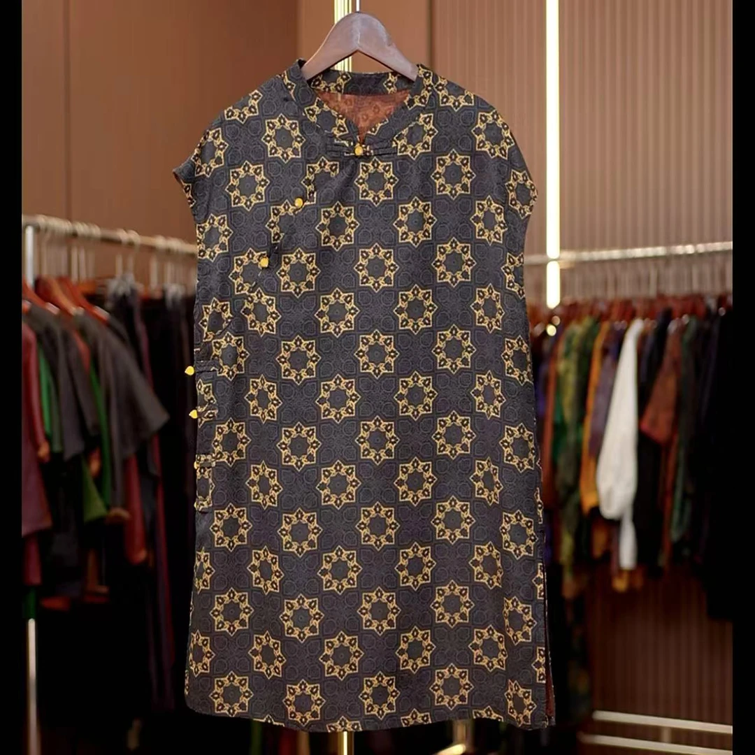 雪花-新中式国风雪花奥黛上衣0308