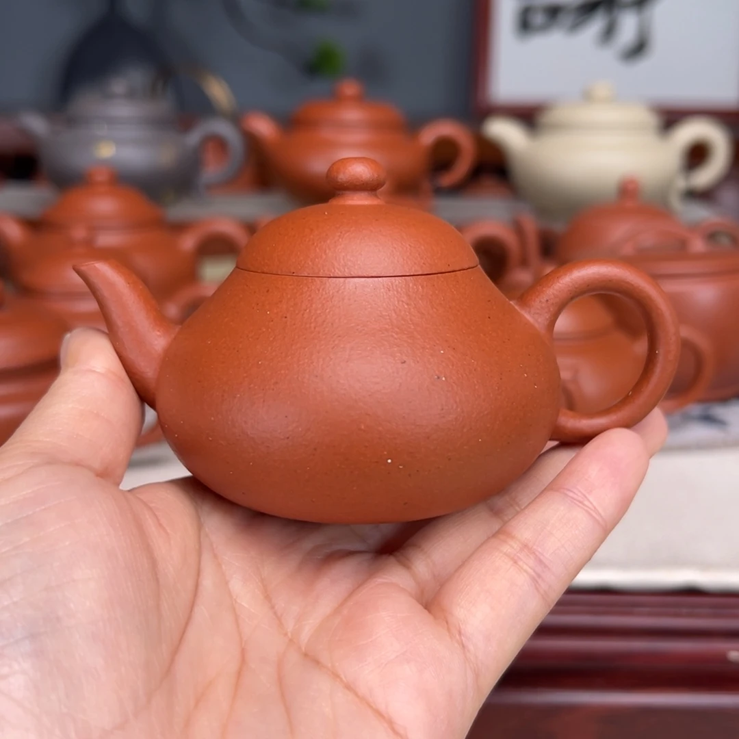 紫砂茶壶宝山红泥120