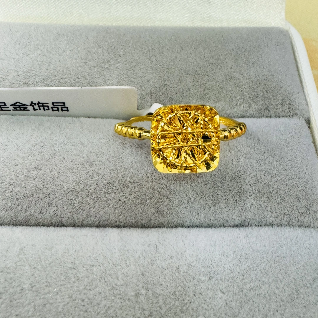 【莹莹专享】足金999饰品 方糖戒指 2.94 GP
