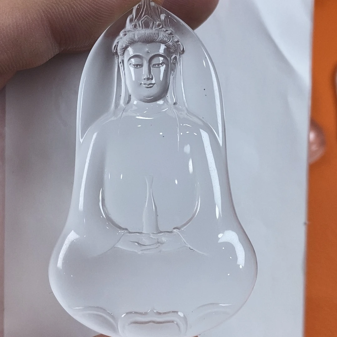 听***风石英质玉未镶嵌吊坠(不含链)