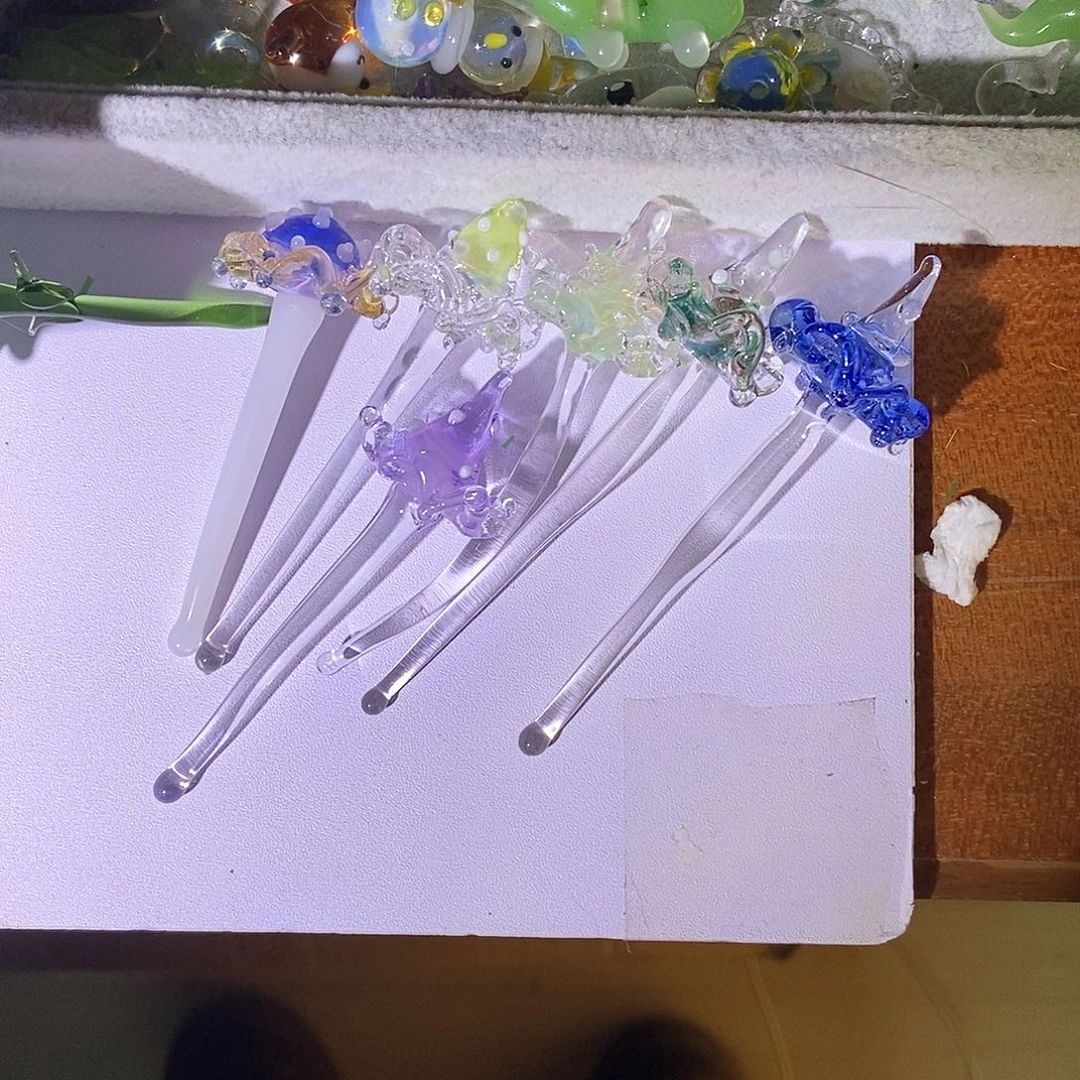 琉璃手工艺品鱼*蘑菇六个