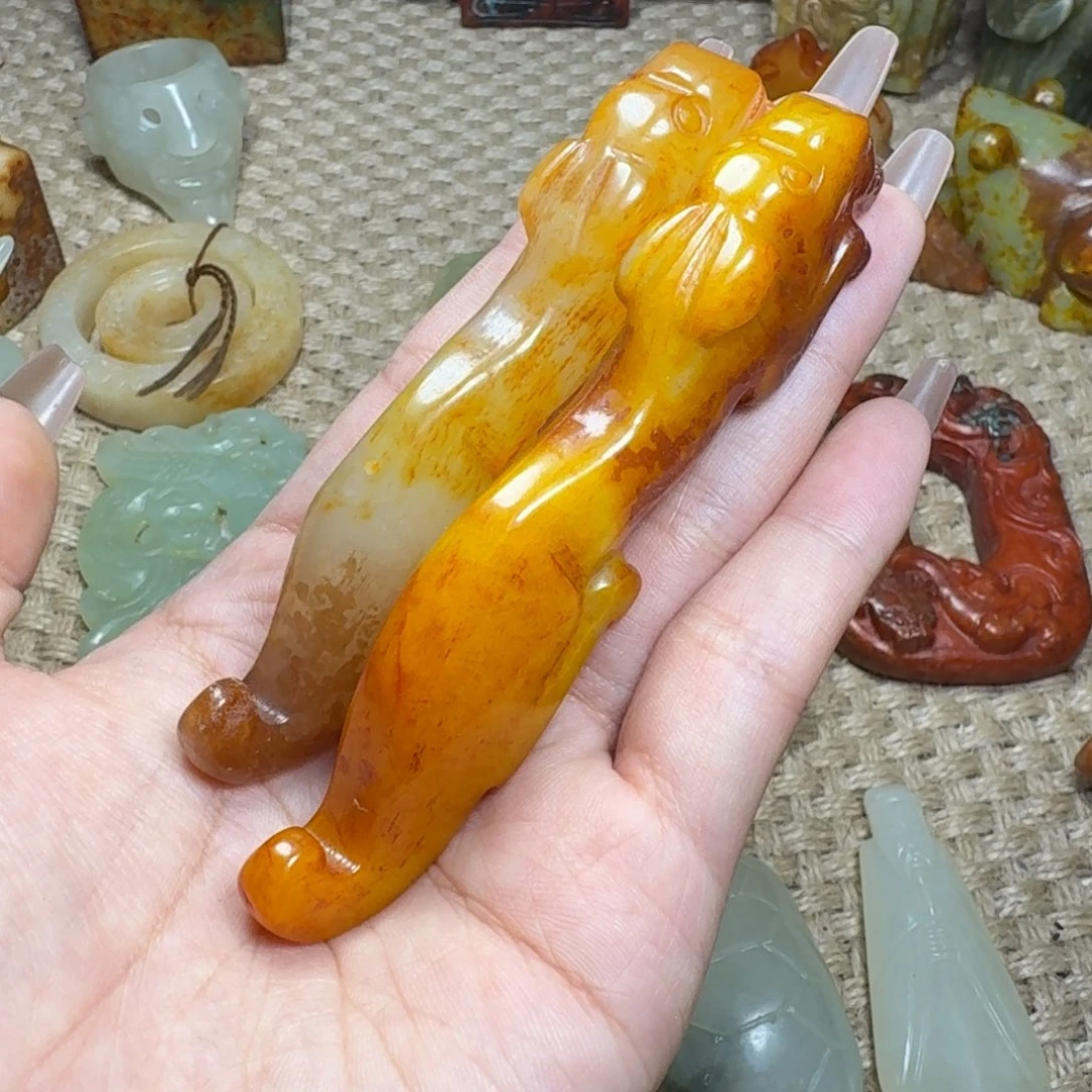 极***光白玉菩提吊坠挂件