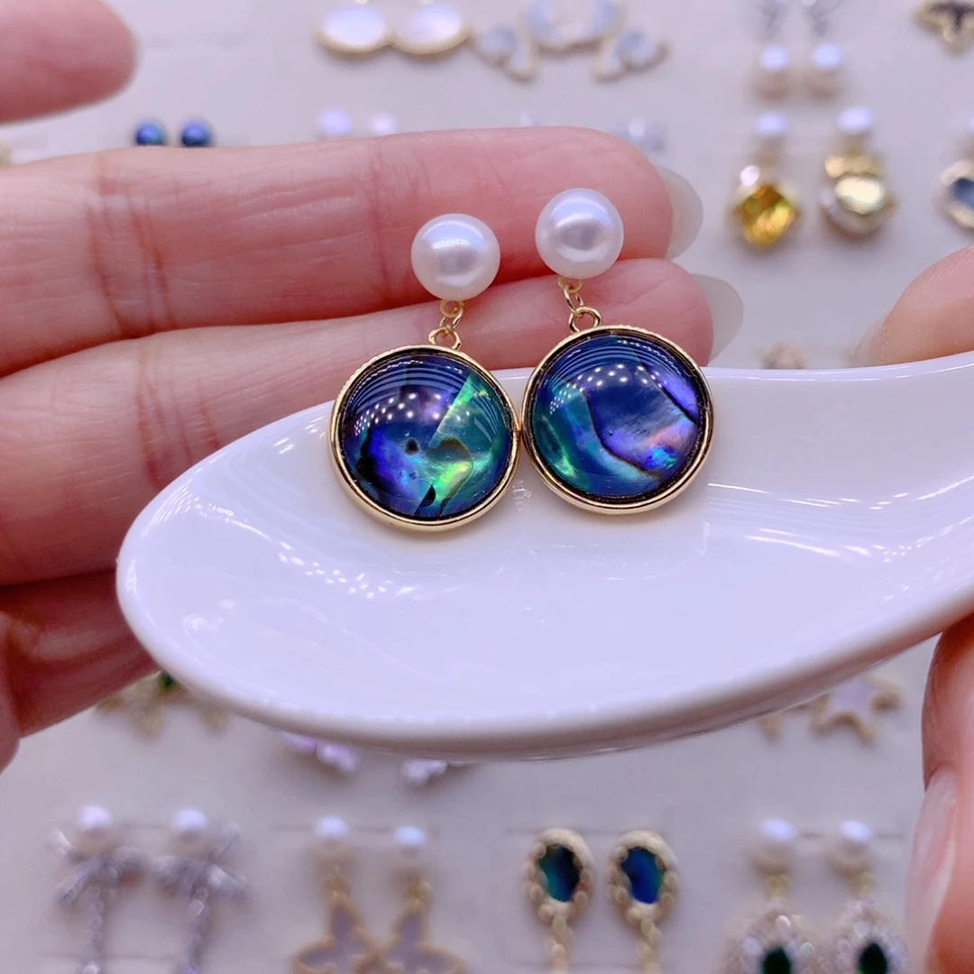 合金耳饰淡水珍珠