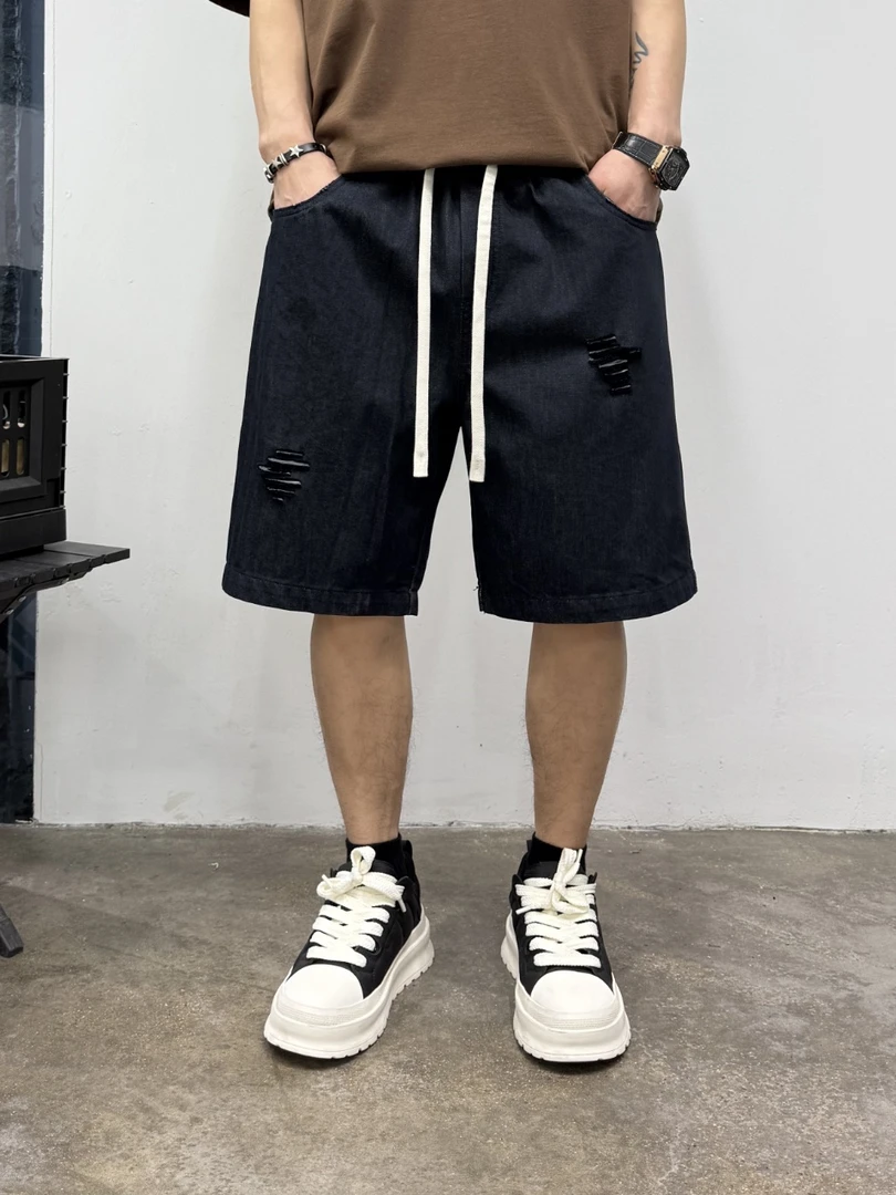 小众时尚潮流牛仔短裤-18