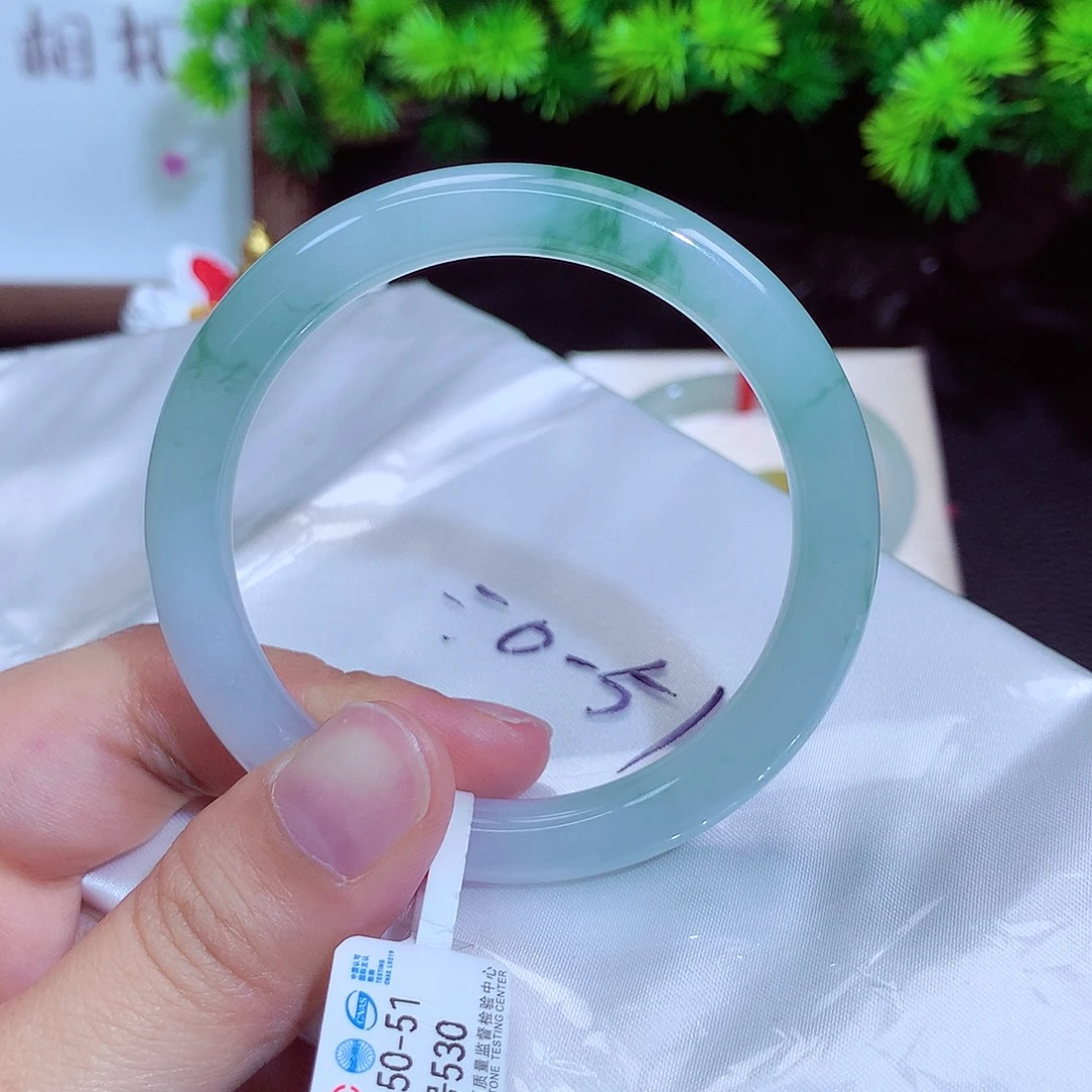 翡翠未镶嵌手镯530