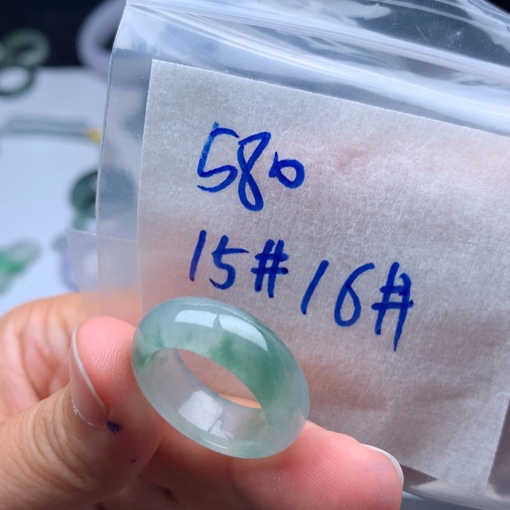 未镶嵌戒指翡翠戒圈
