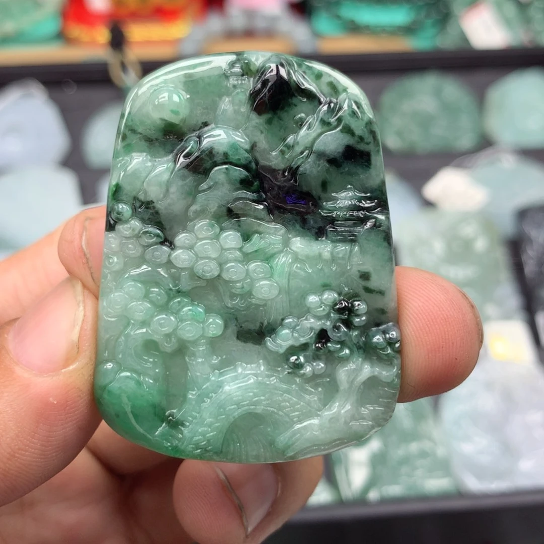 翡翠未镶嵌毛衣链