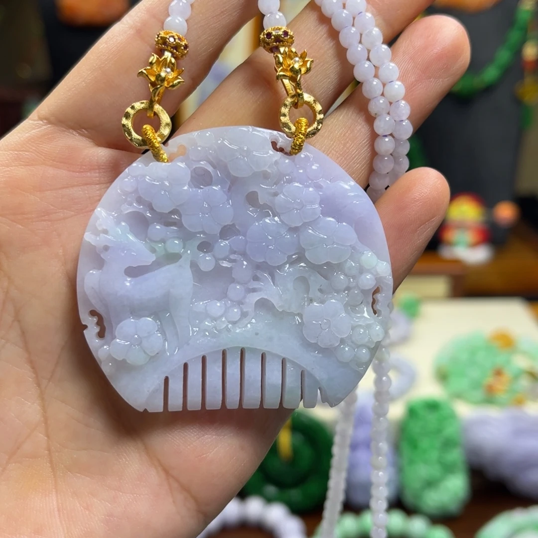 翡翠未镶嵌颈饰天然翡翠