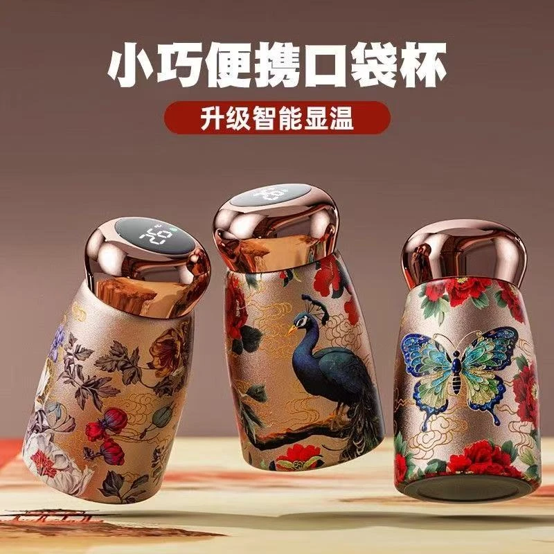 国风保温杯小巧便捷迷你水杯女新款2025高颜值316不锈钢口袋杯子