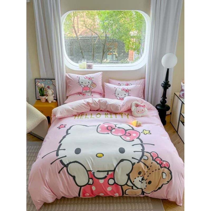 乐童  布偶kt数码印花磨毛三件套四件套设计师款少女心正版