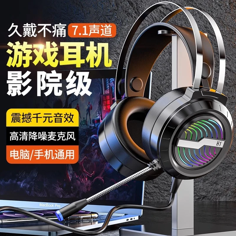电脑耳机头戴式耳麦降噪无线电竞游戏带麦克风手机台式笔记本专用
