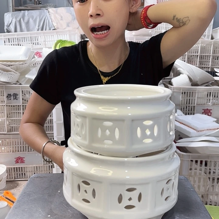 碟铜钱炉一大一小