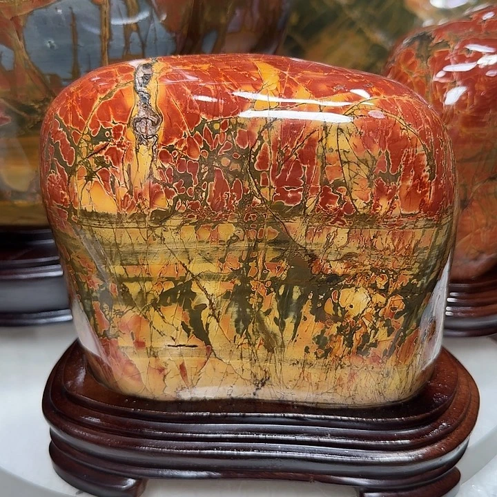 石材乳源彩石家摆件