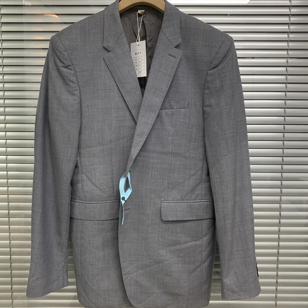 99新 BURBERRY/博柏利 灰色西装外套/52码/A04147