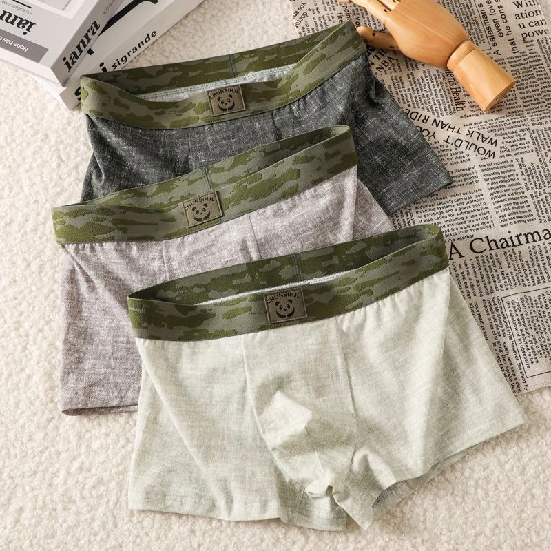 纯棉男士内裤男款7A透气男四角短裤休闲舒适宽松中腰男生男人内裤