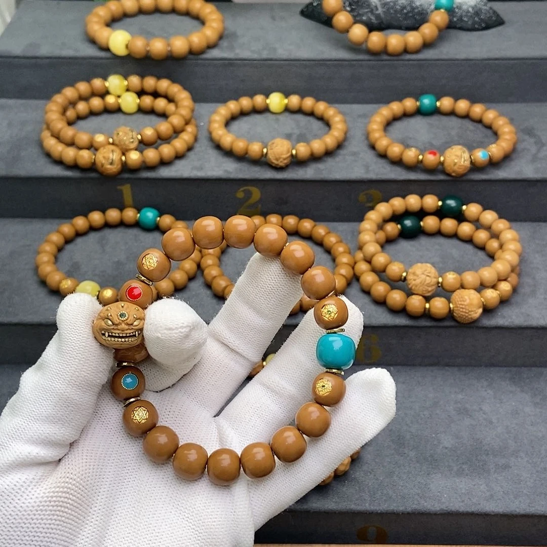 猴头核桃手串_****自猴头核桃手串6标六目二代配饰