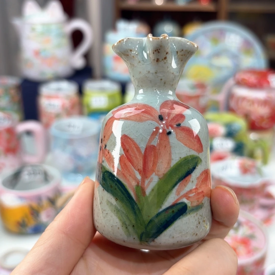 景德镇手绘高温釉下彩陶瓷茶具