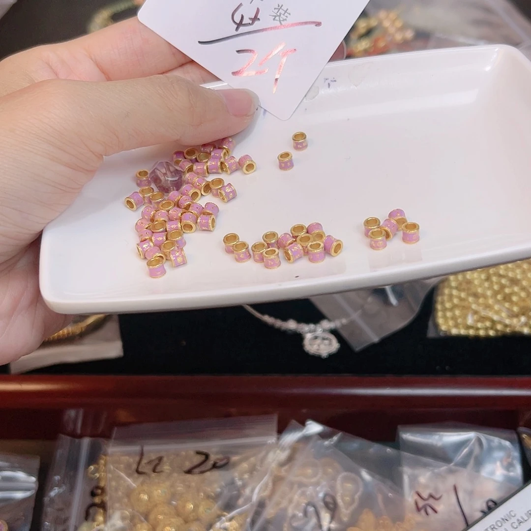 紫晶珠宝半成品银S925镀金镶嵌19