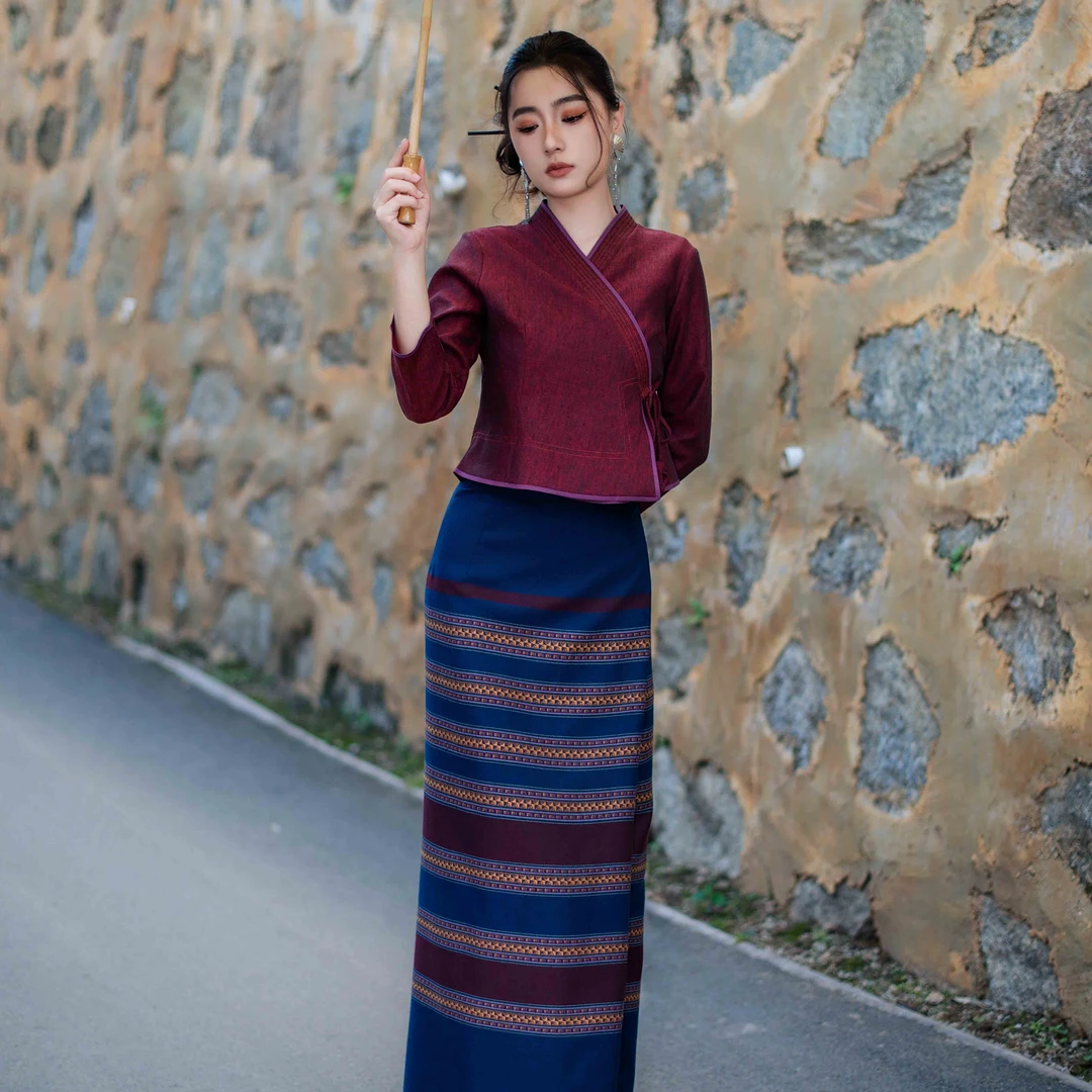 曼召202女装傣族女装气质民族服装气质民族服装复古网红国风