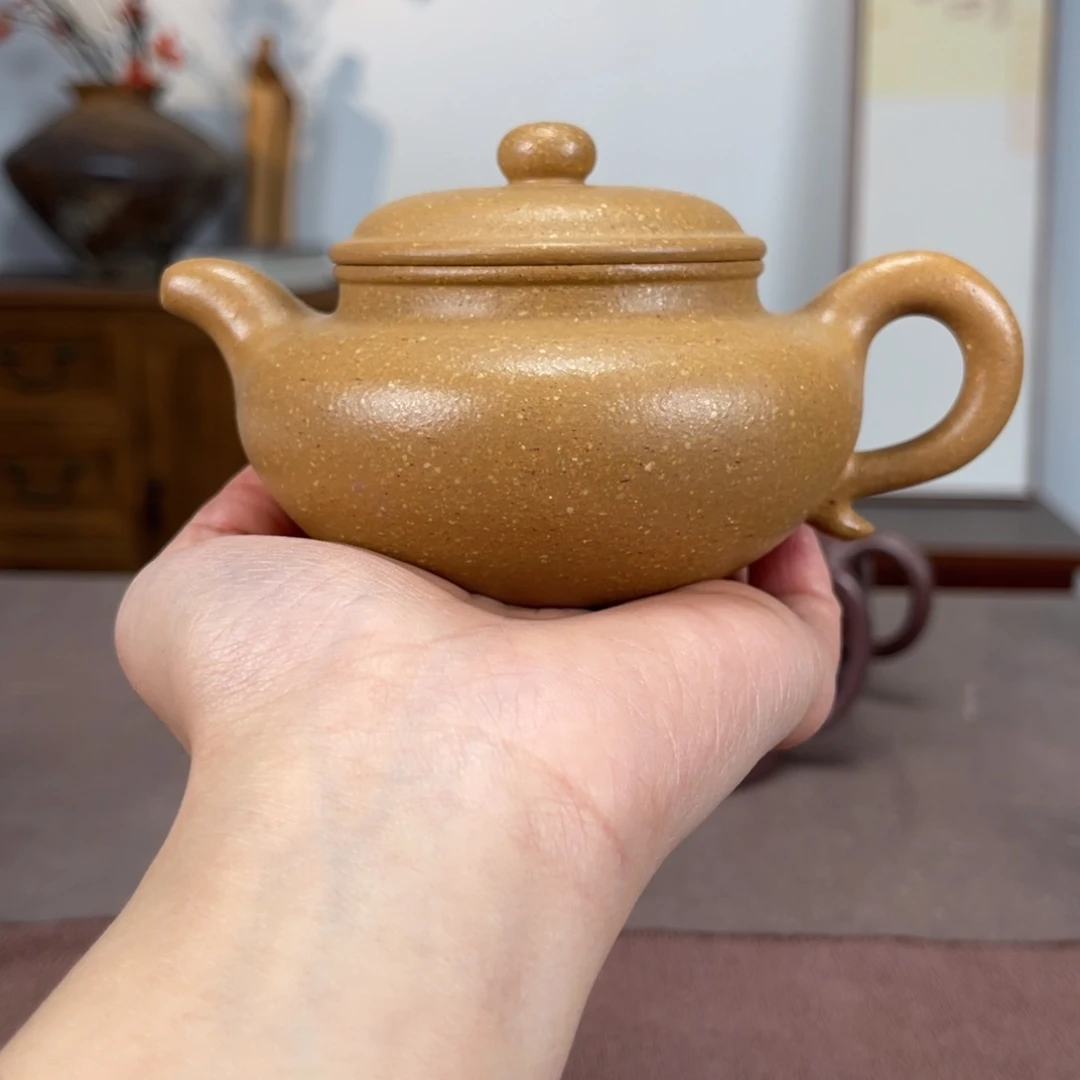 紫砂茶壶宝山黄降坡170仿古