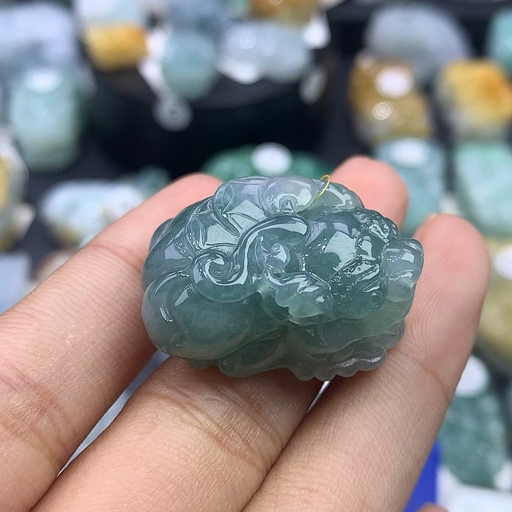 颈饰未镶嵌翡翠天然缅甸翡翠