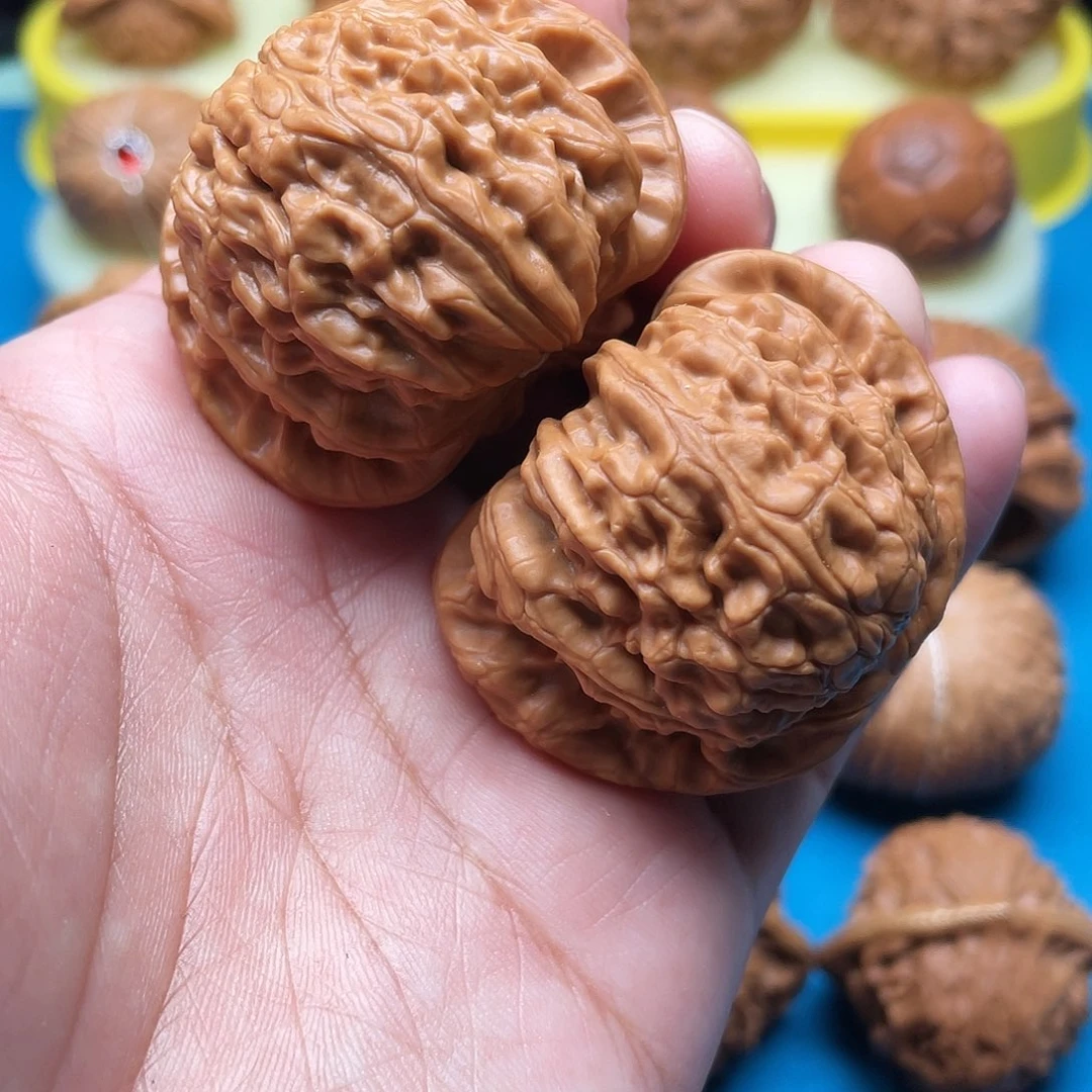 文玩核桃把件白狮子43