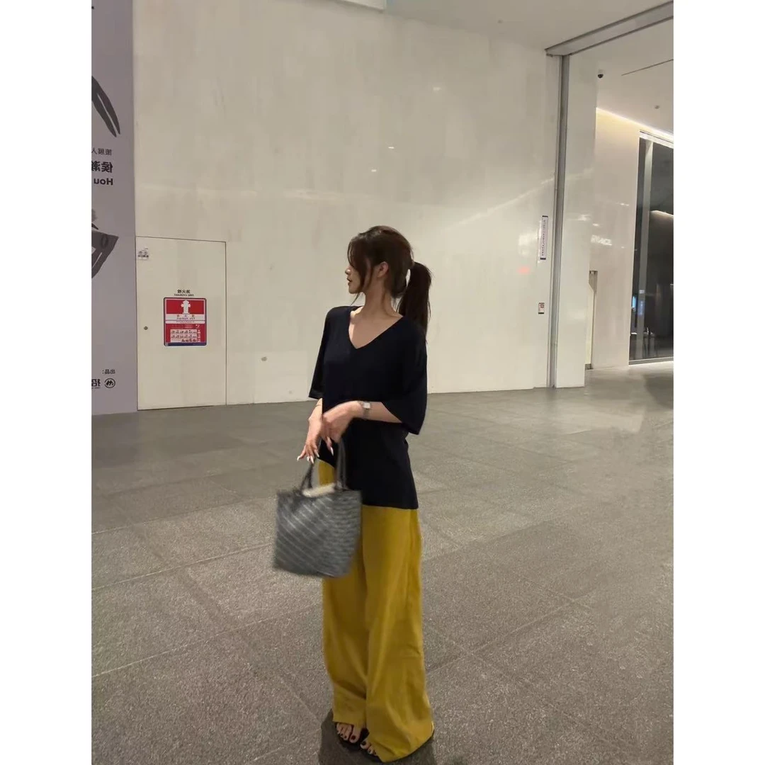 徐秋阳  深邃蓝T（常规版型)夏季新款百搭时尚休闲短袖13095