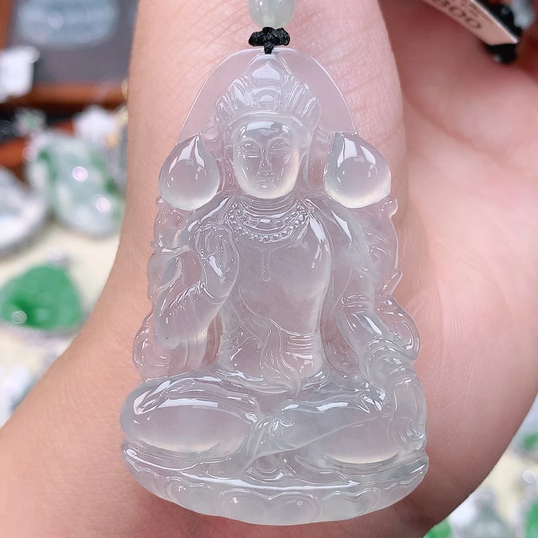 颈饰未镶嵌翡翠观音