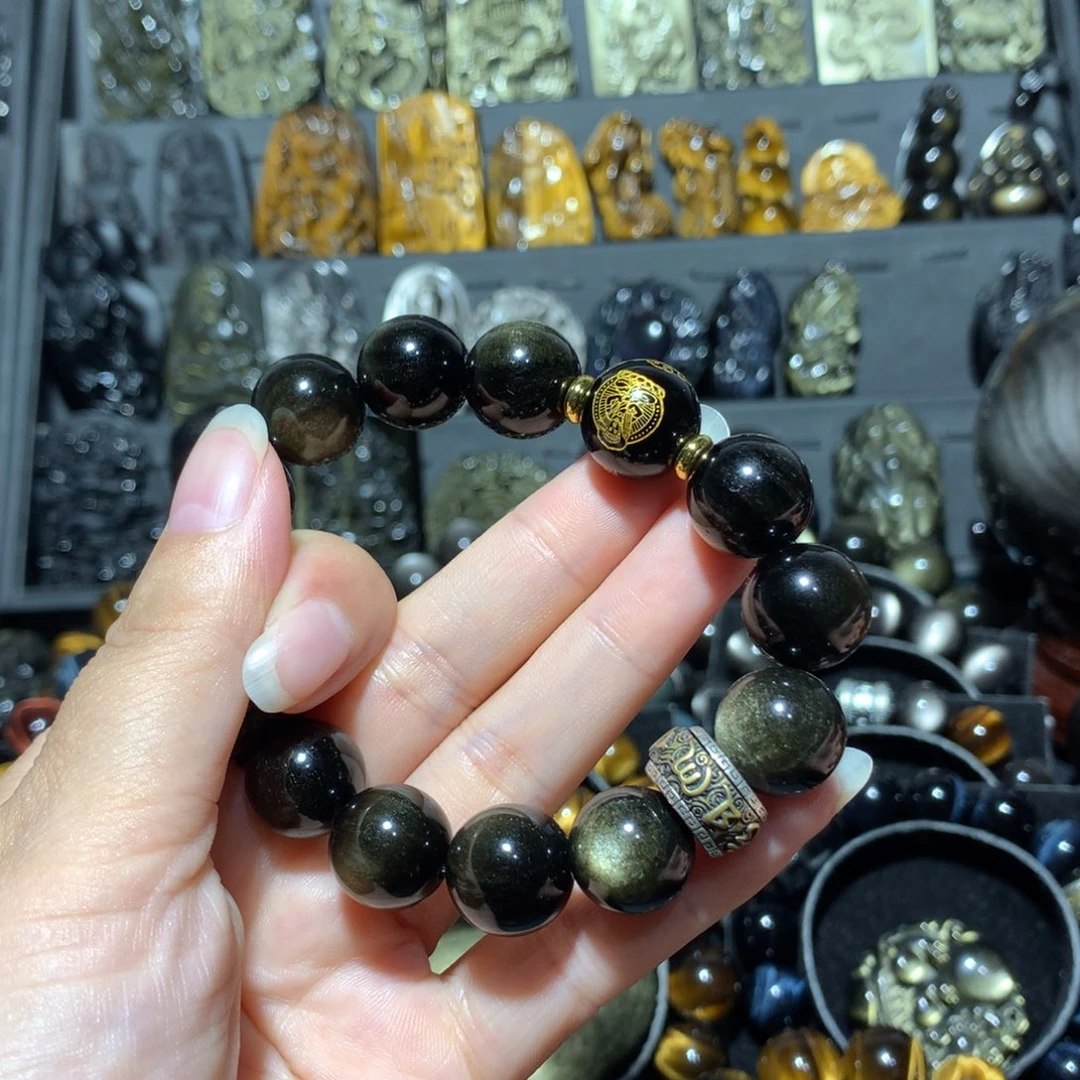 未镶嵌黑曜岩手串