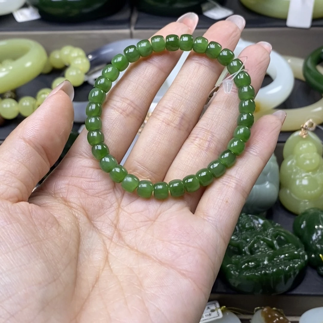 和田玉（碧玉）未镶嵌手串
