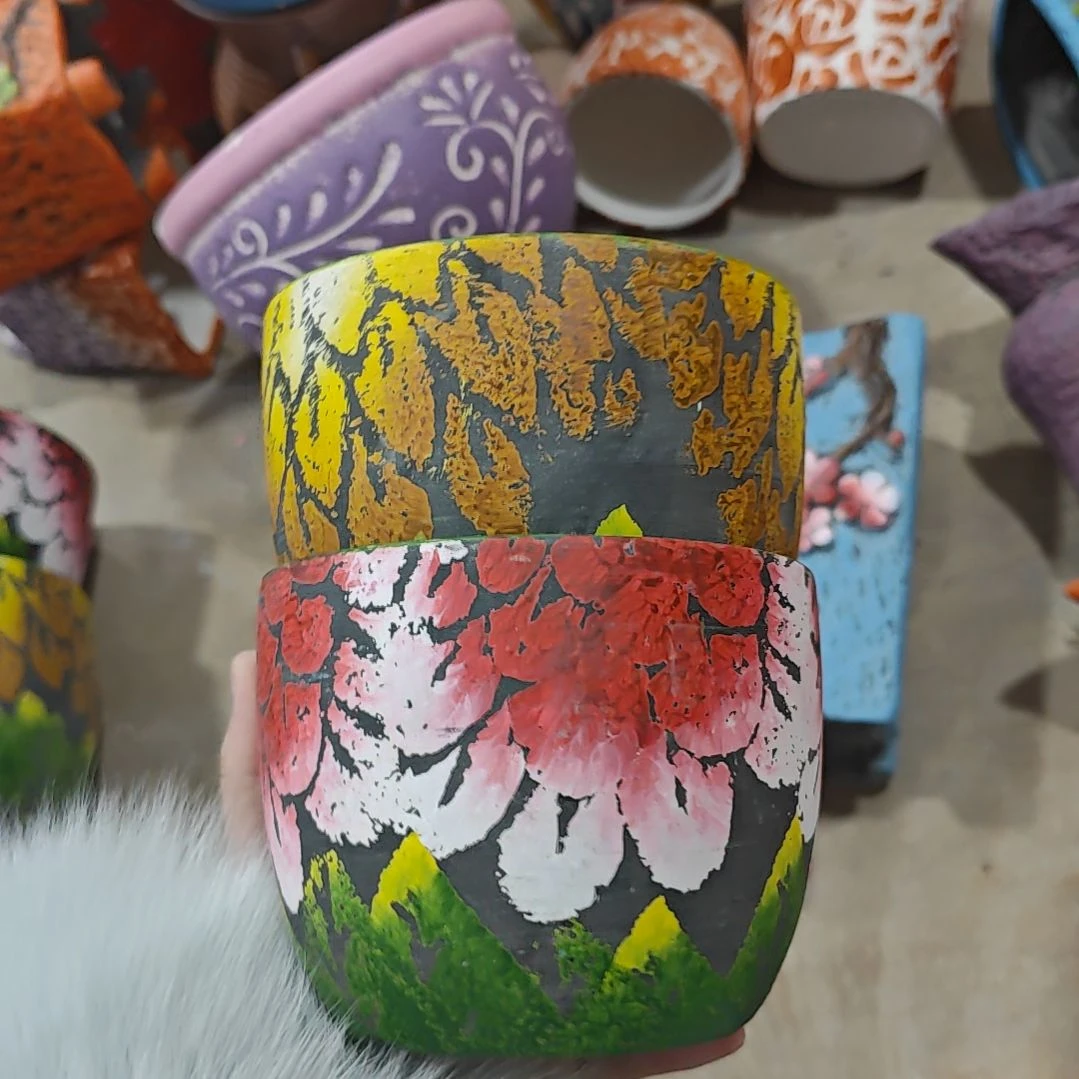 红陶吸水透气的白陶花盆凑满12发货