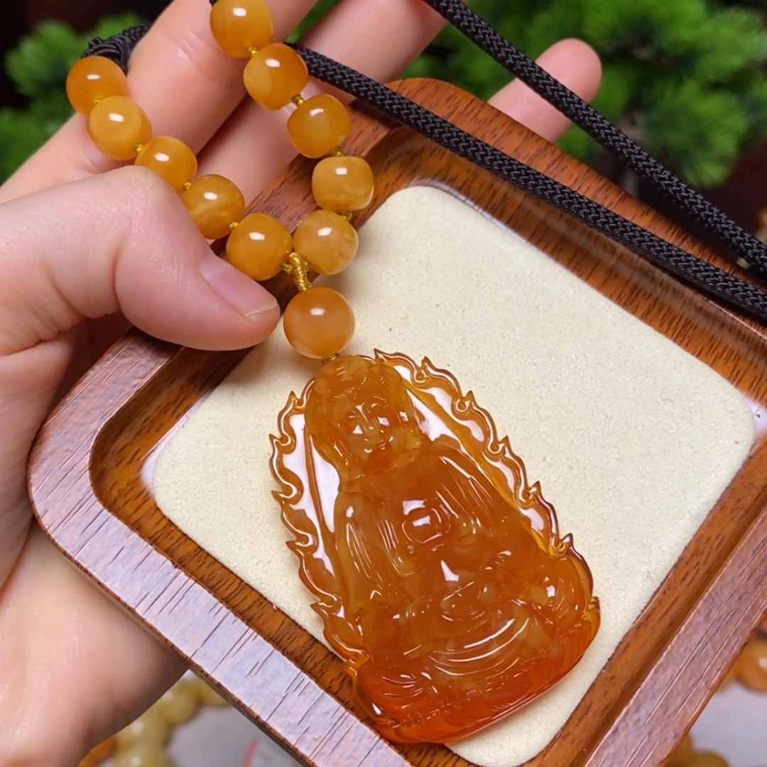 【闪购商品】蜜蜡颈饰未镶嵌项链