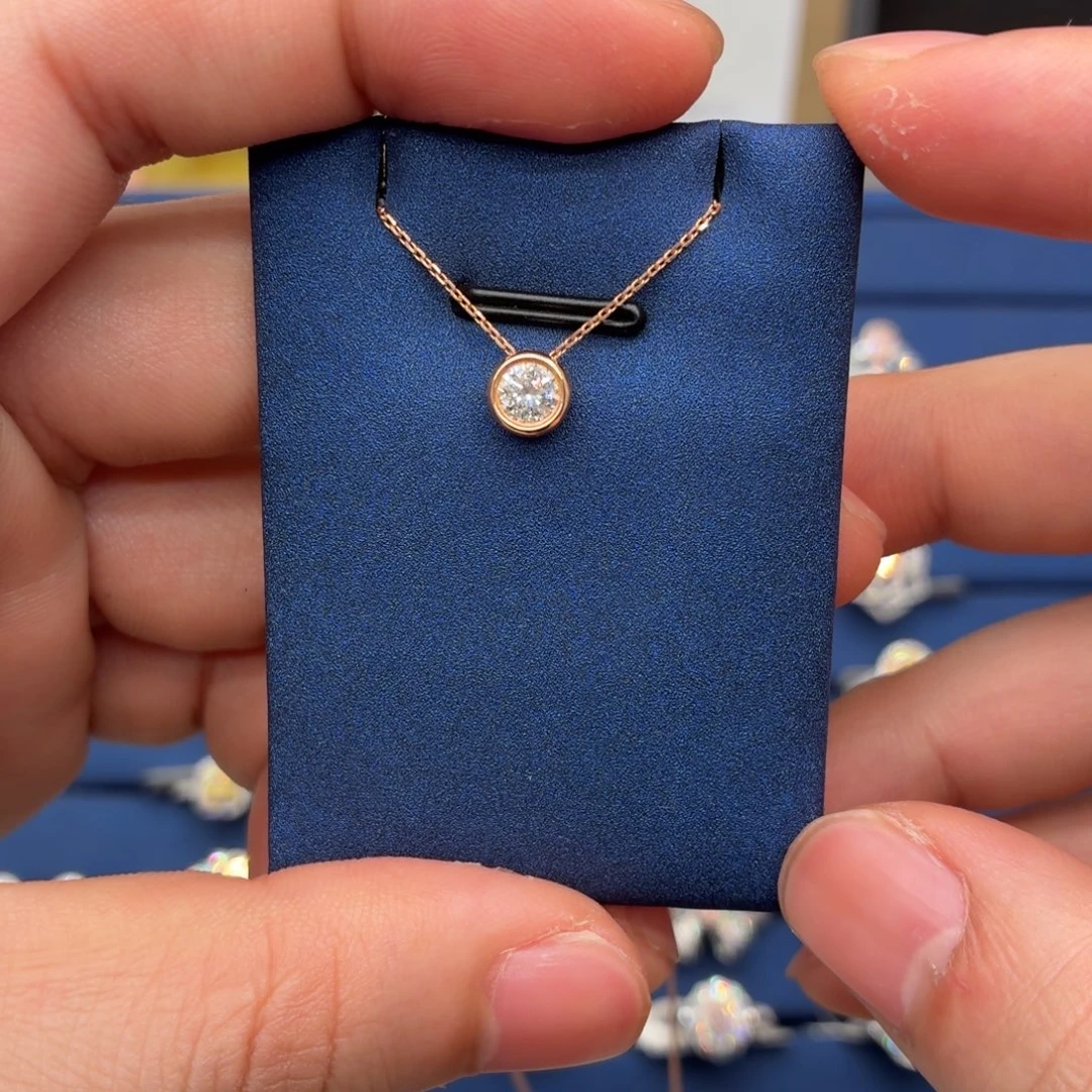 18K金镶嵌戒指/指环钻石钻石项链