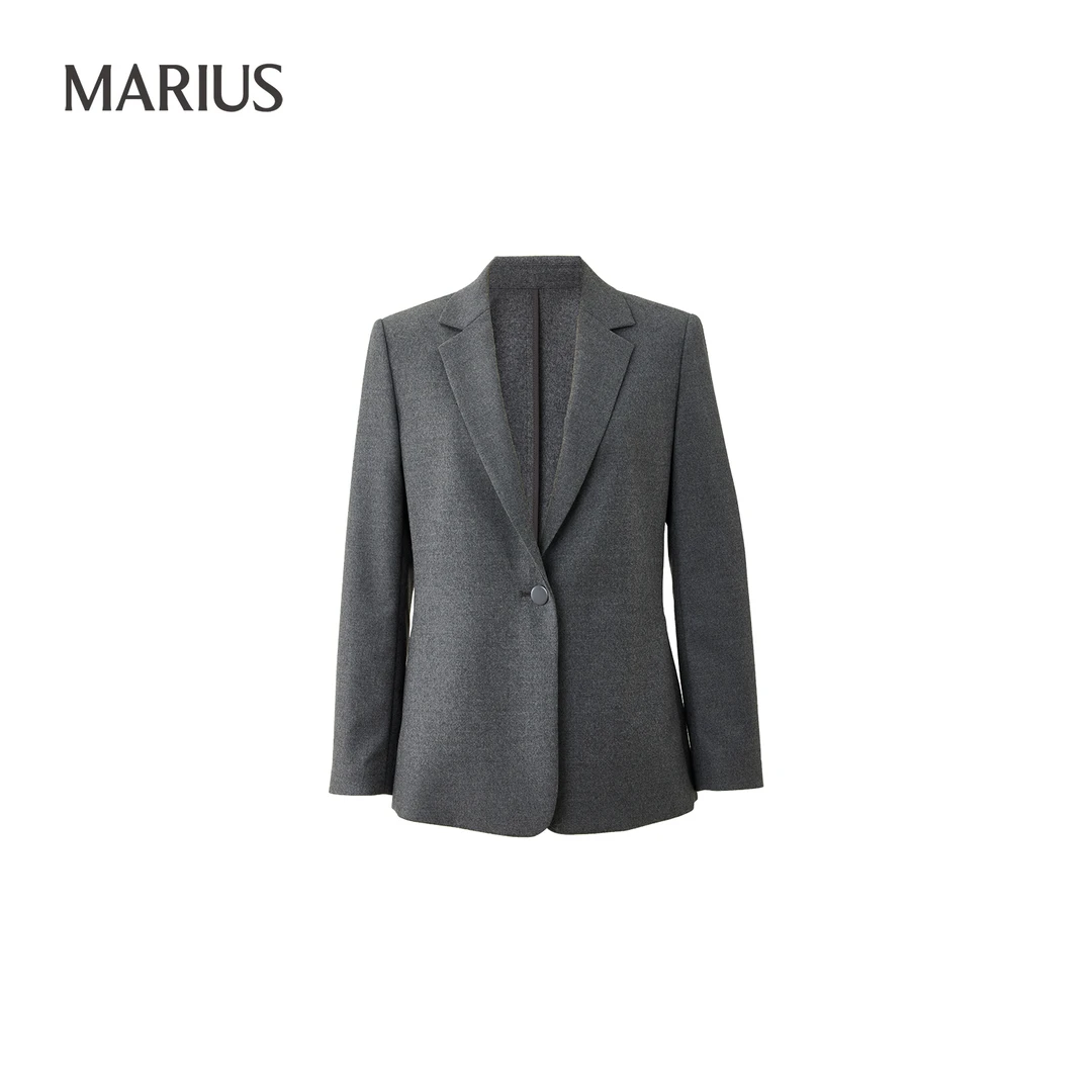 MARIUS‘牛津套2.0’职场通勤日常简约商务一粒扣西装/松紧小脚裤