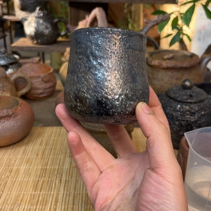 黑皮茶器主人杯、主人杯