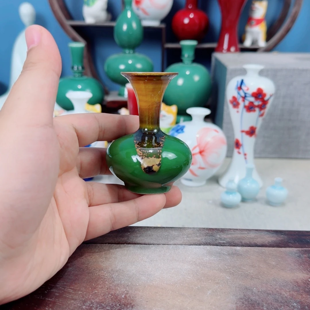 陶瓷手工小花器摆件