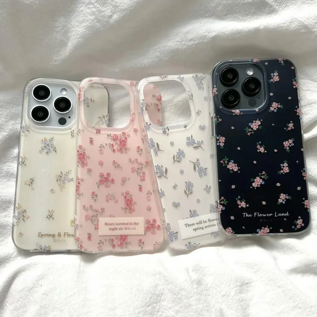 BANCAins碎花小清新适用苹果16/15/14promax手机壳iPhone13小众12