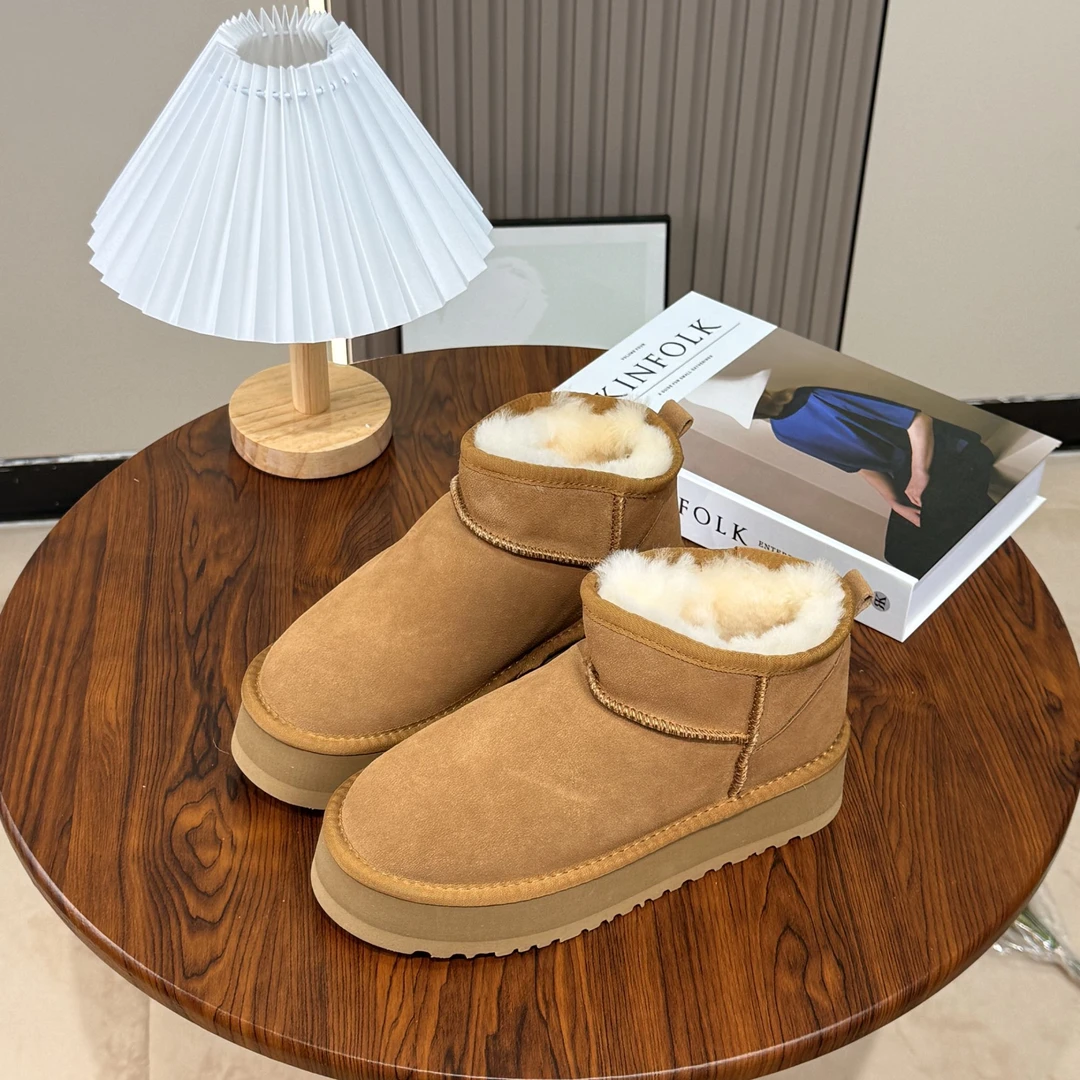 【冬雨Mini】真皮毛新款冬季女士雪地靴厚底经典时尚冬雨同款保暖鞋