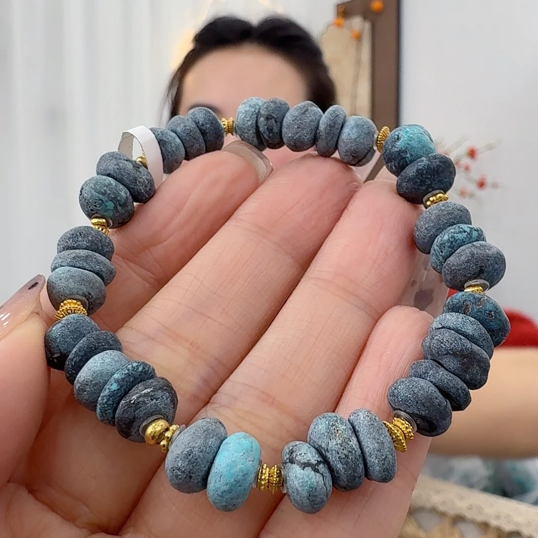 绿松石18K金镶嵌珠宝奇石