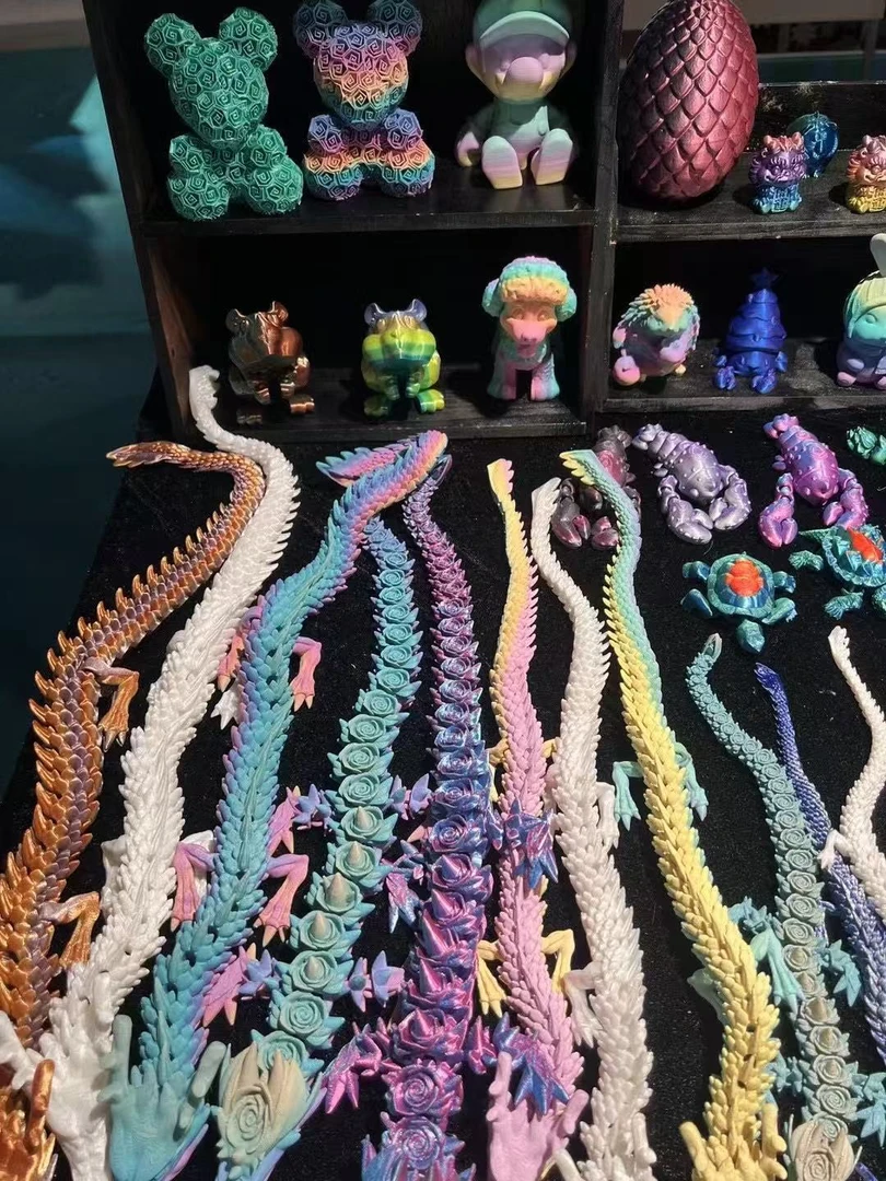 【手办摆件】高颜值大号3d打印龙玩具潮玩摆件大号中国龙宝藏文创