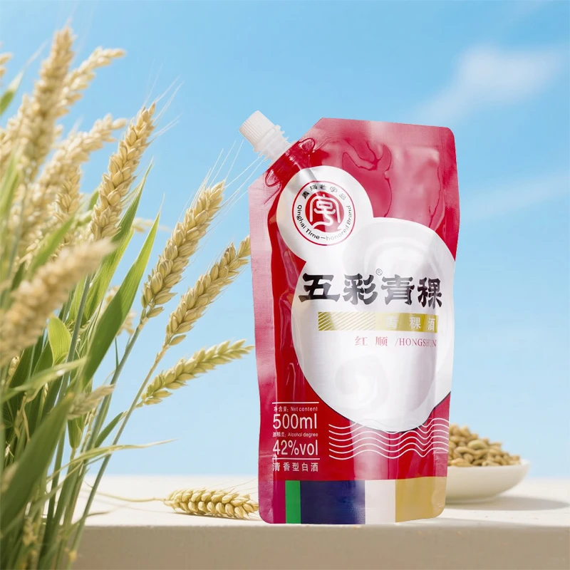 威达酒业威达五彩青稞铝箔袋红顺42°500ml×12