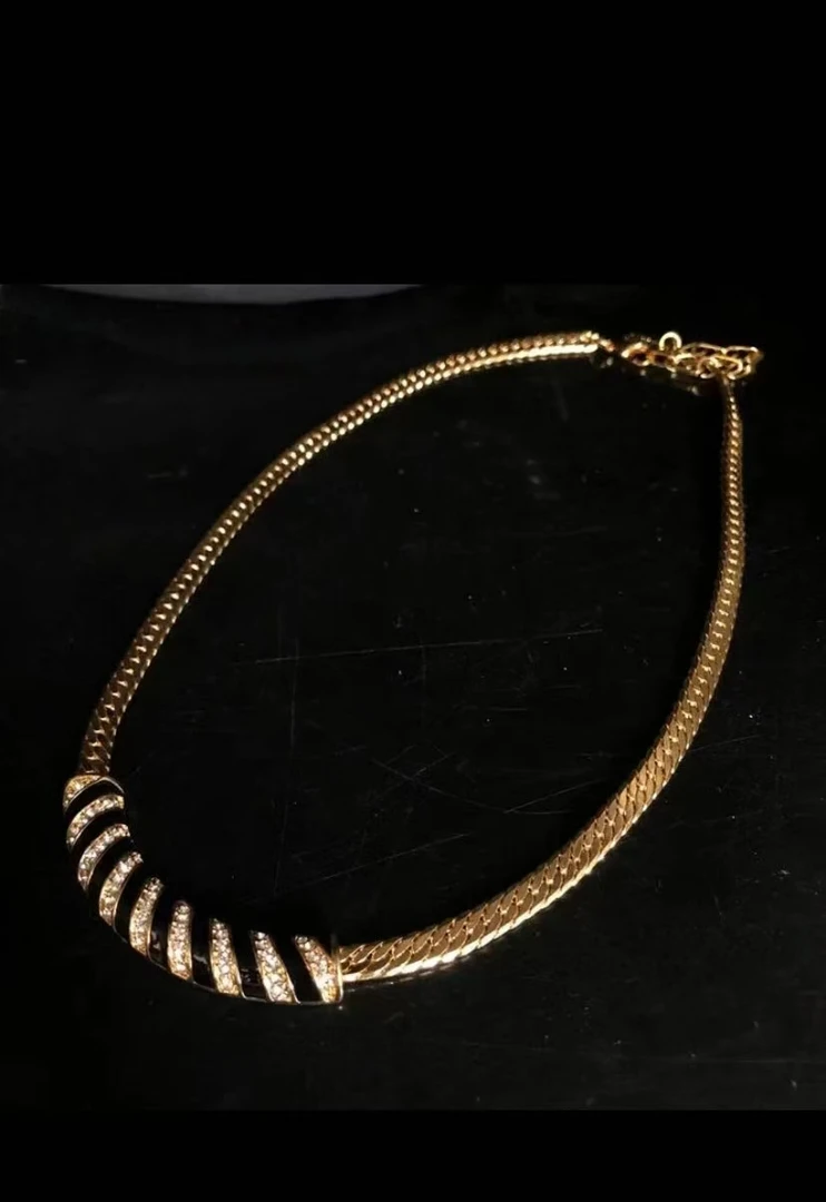 铜合金项链 铜项链高级感轻奢复古项链