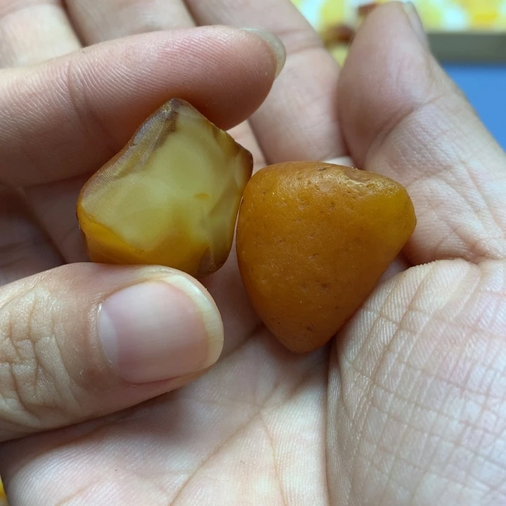 未镶嵌定制琥珀勇*蜜蜡工坊原石定制