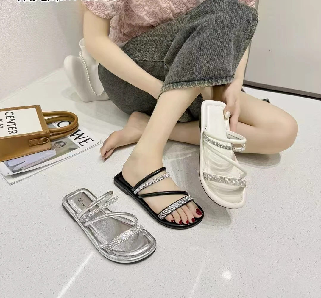 夏季舒适平底外穿百搭拖鞋8908