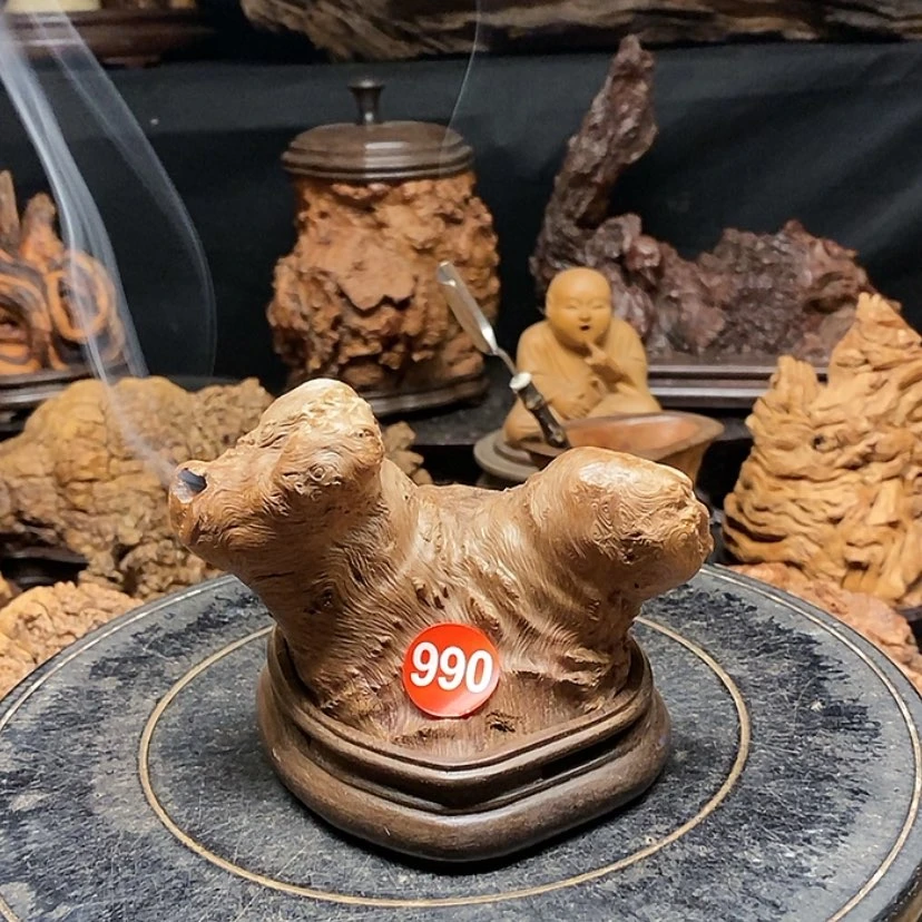 【闪购商品】990号荔枝木香炉工艺