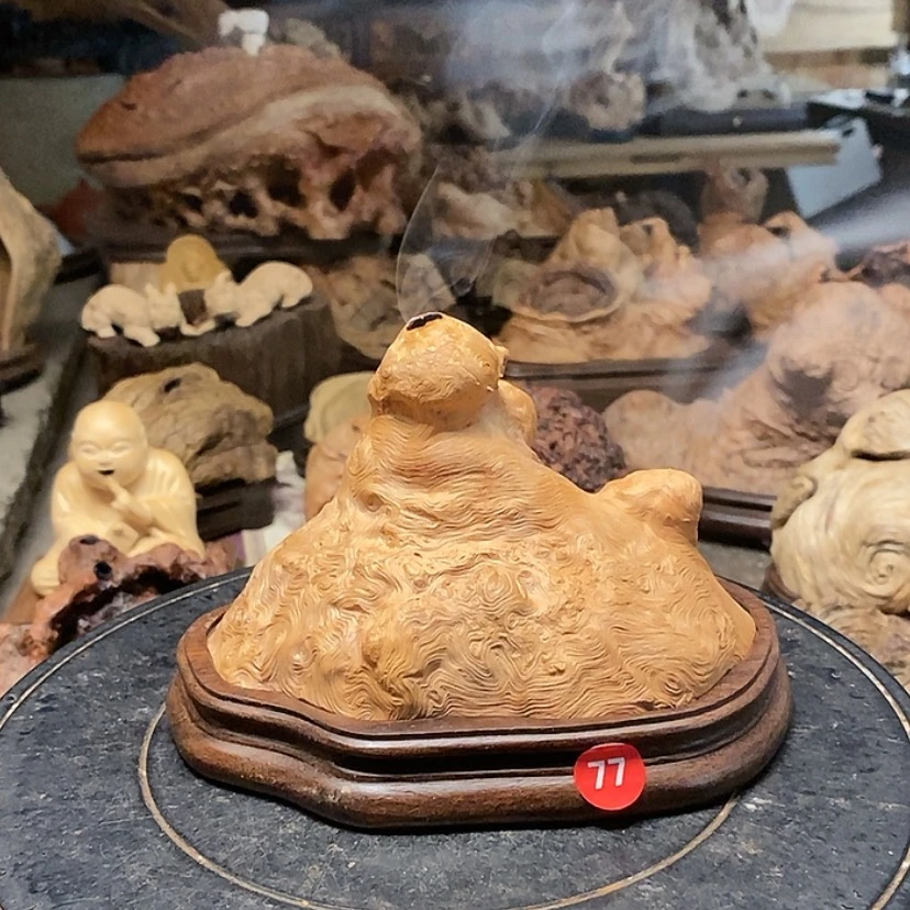 【闪购商品】77号荔枝木香炉工艺