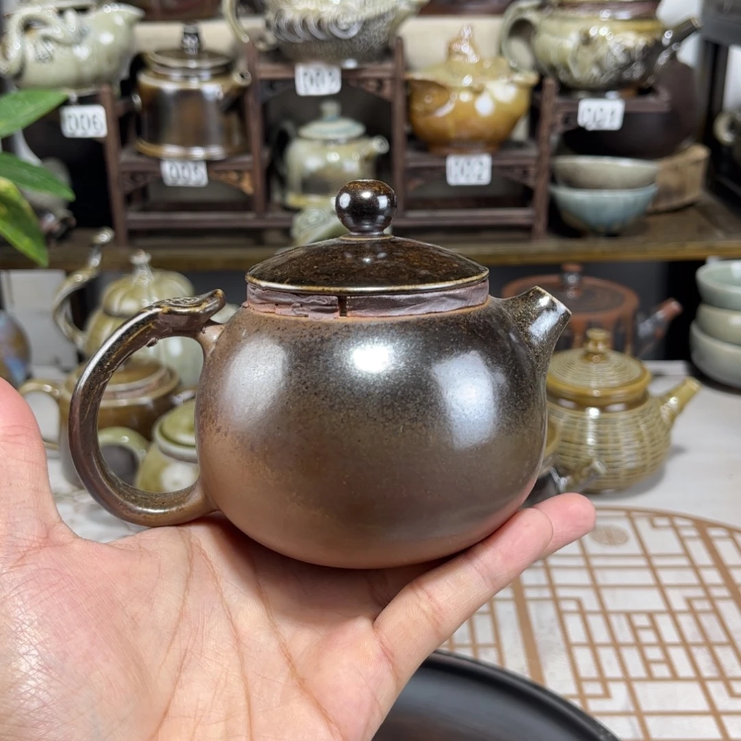 白泥柴烧西施壶体验款，古法传承裸坯柴烧