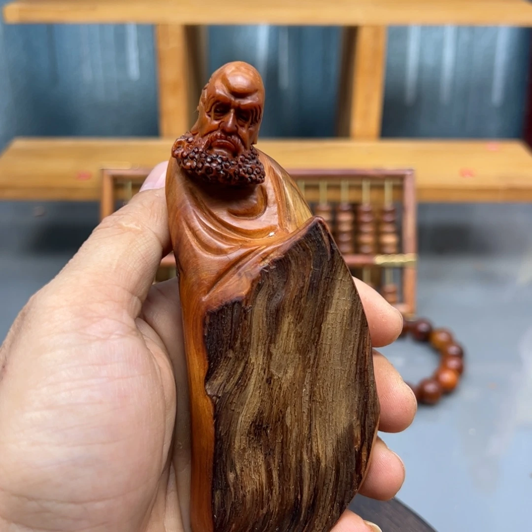 幸****木崖柏木摆件手把件