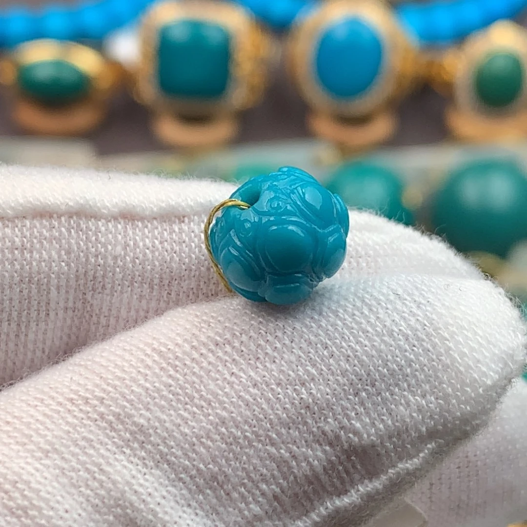 绿松石未镶嵌绿松石8.9mm