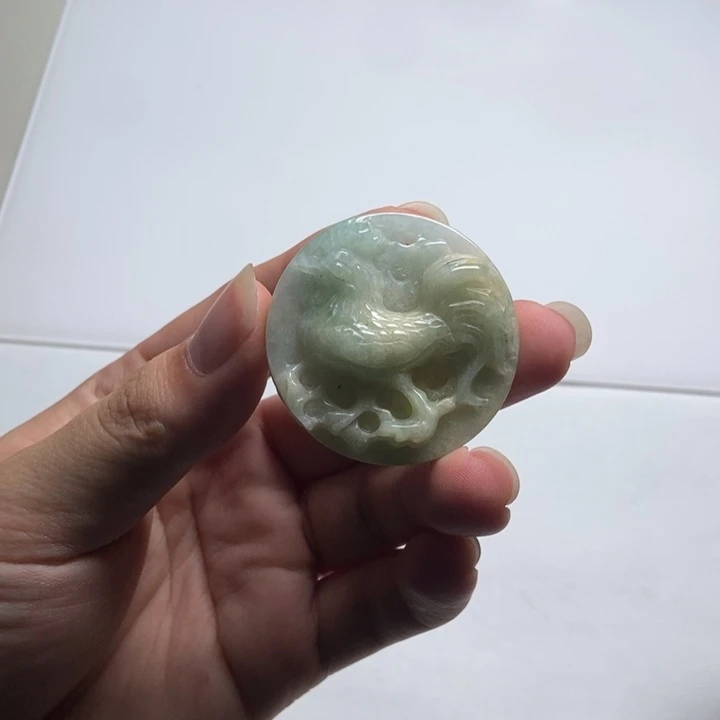 翡翠未镶嵌颈饰鸡牌1